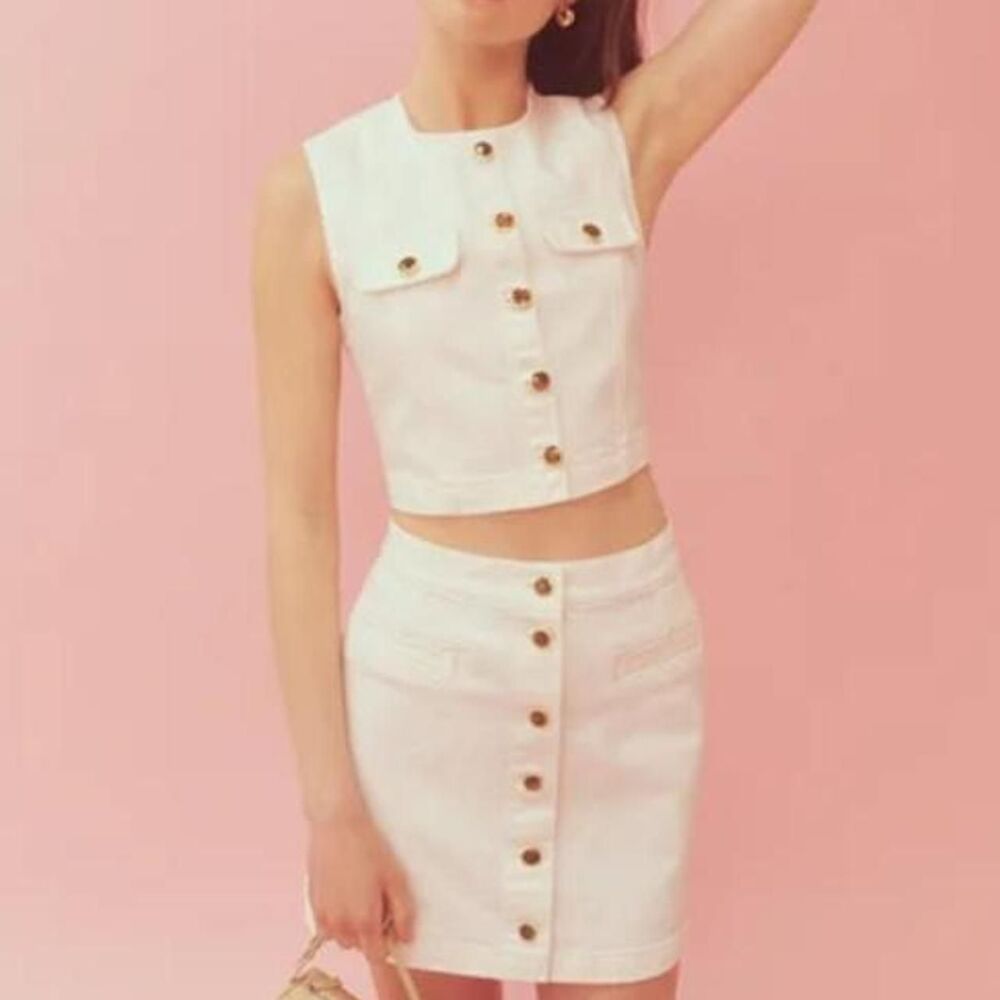 Reformation Women's White Jeans